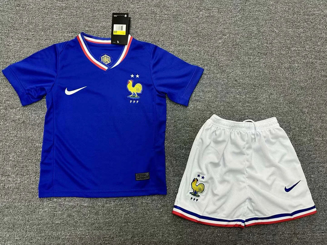 2024 Kids Size France Home Football Shirt 1:1 Thai Quality