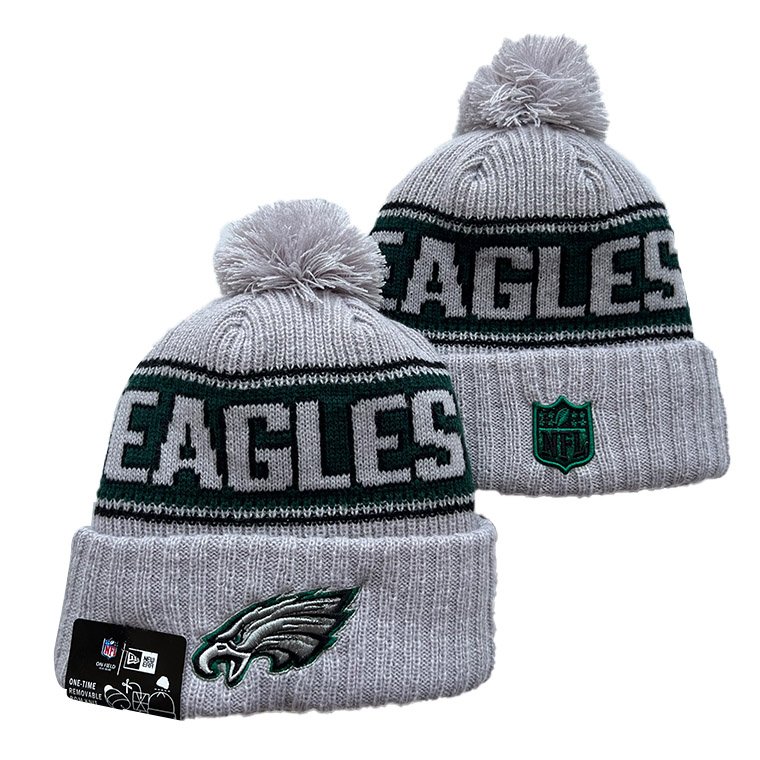 Philadelphia Eagles Cuffed Knit Hat with Pom