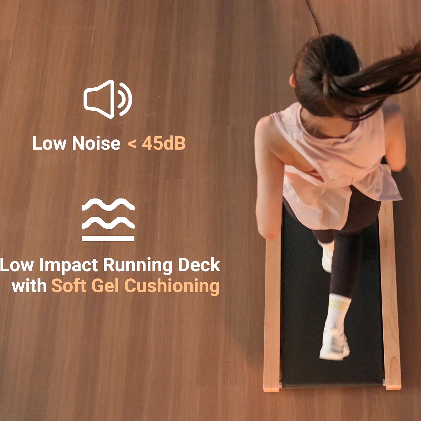 [TREADMILL CLEARANCE] FYC 2.5HP Folding Treadmill with Adjustable Height Desk & Incline - Compact Electric Treadmill Bluetooth Speaker for Running Walking Foldable Portable  (Silver)