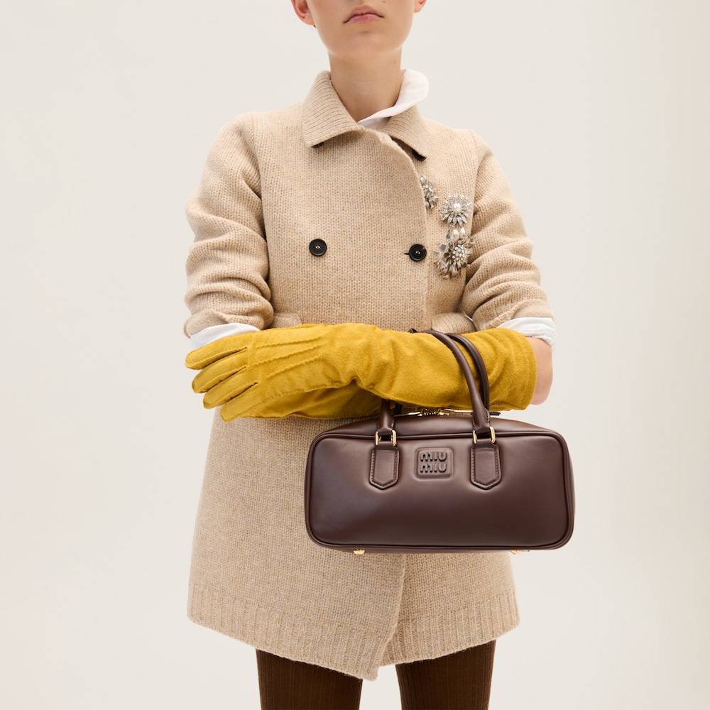 Large Arcadie leather bag