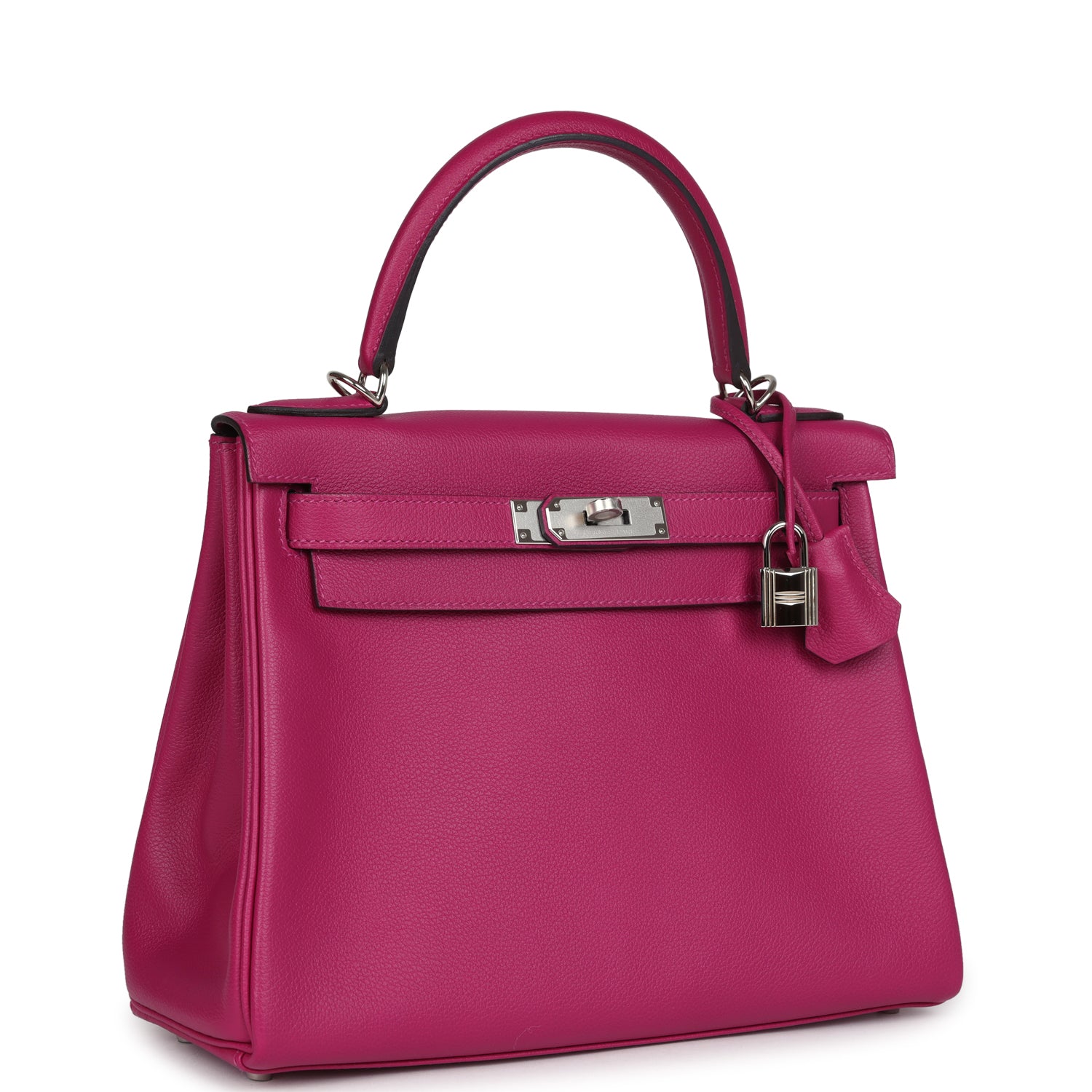 Kelly Retourne 28 Rose Poupre Evercolor Palladium Hardware
