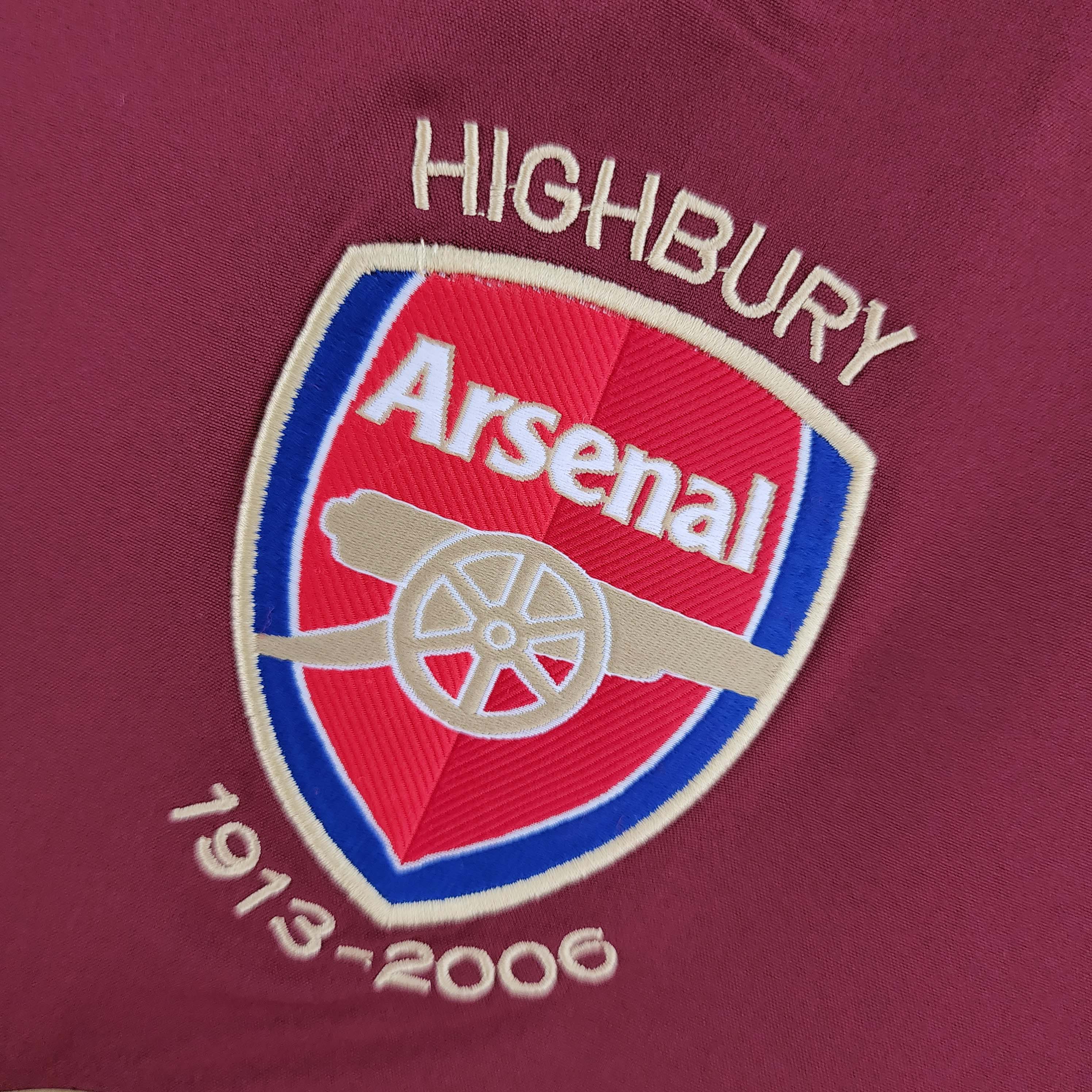 2005/06 Arsenal Home Long Sleeve Retro Shirt - Fans Edition