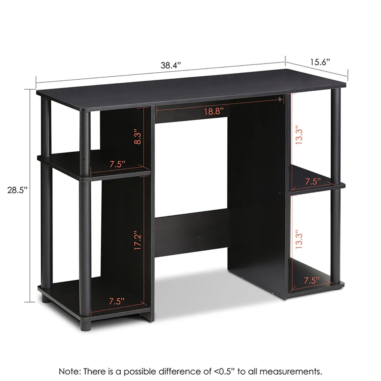 15112 Jaya Compact Computer Study Desk, Espresso