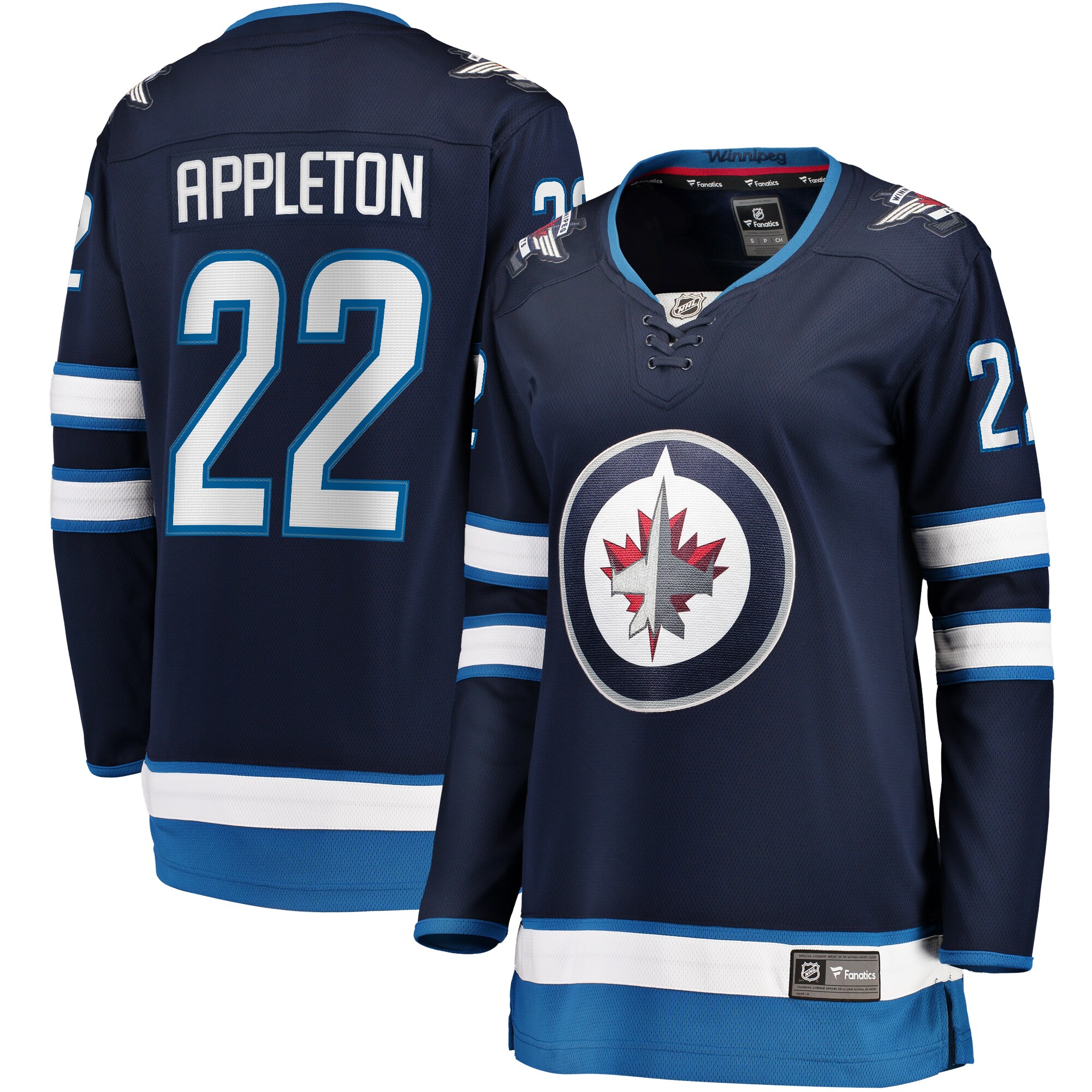 Mason Appleton Winnipeg Jets Fanatics Women’s Home Breakaway Jersey – Navy