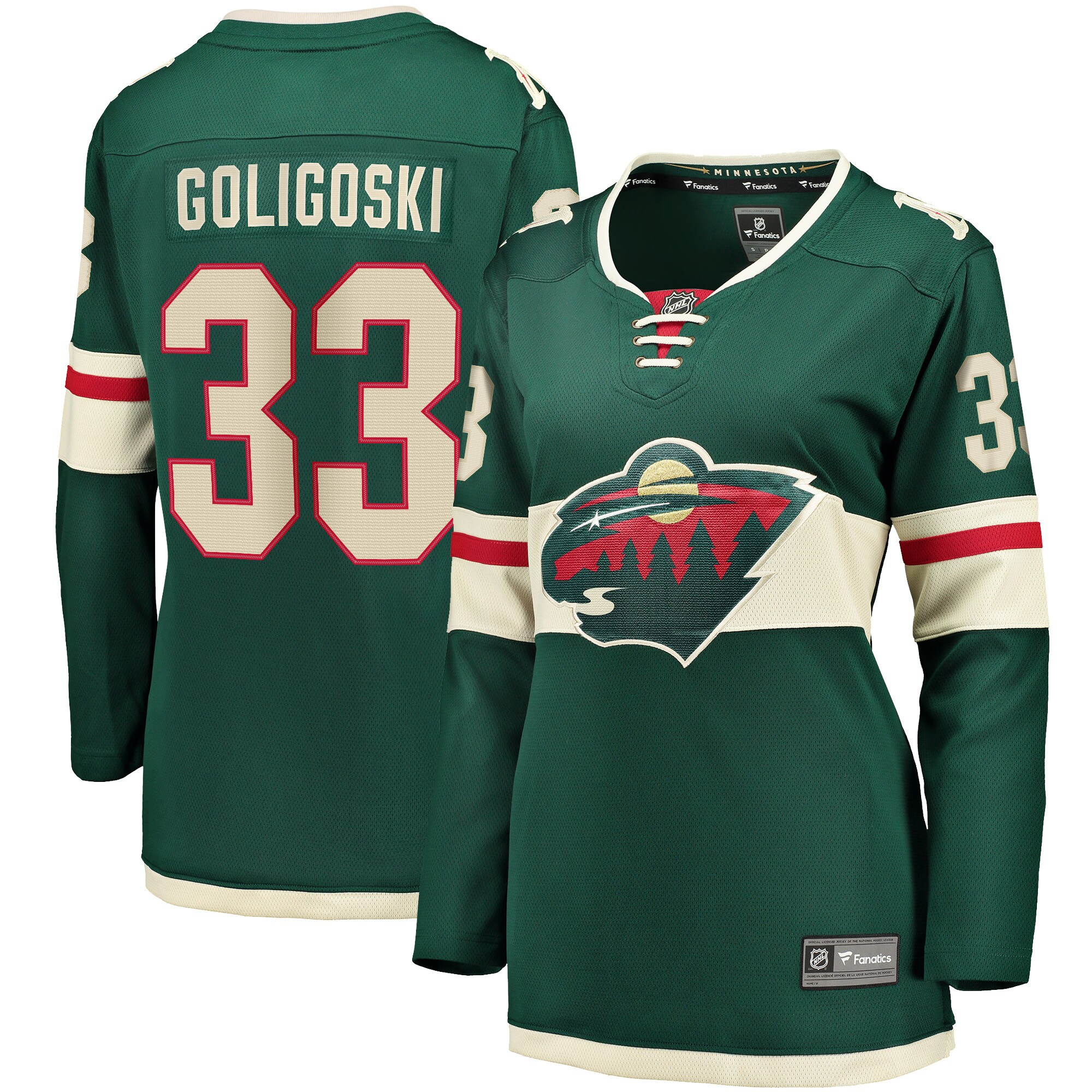Alex Goligoski Minnesota Wild Fanatics Women’s Home Breakaway   Jersey – Green