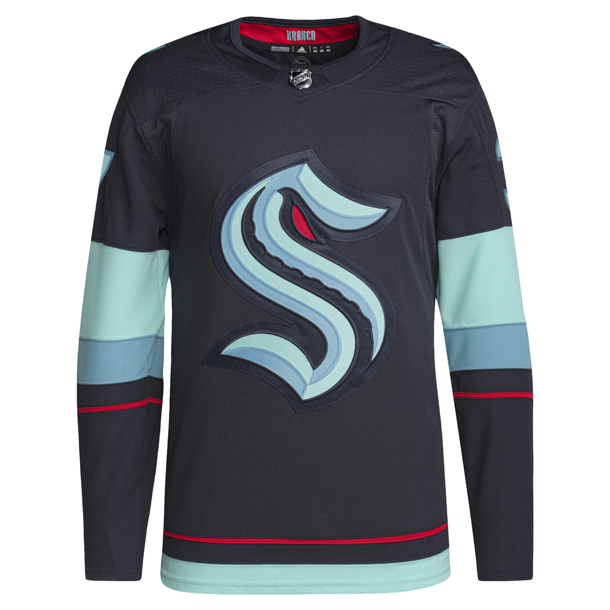 Yanni Gourde Seattle Kraken  Home Primegreen  Pro   Jersey – Deep Sea Blue