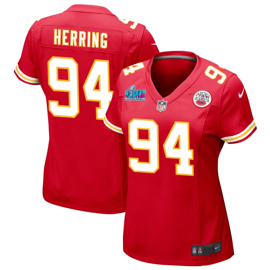 Malik Herring Kansas City Chiefs Nike Women's Super Bowl LVII Game Jersey - Red
