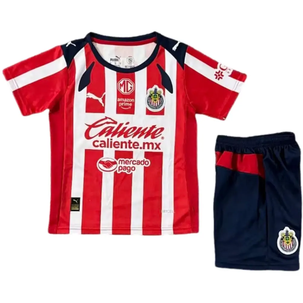 2025-26 Chivas Home Jersey for Children Set - Fans Edition