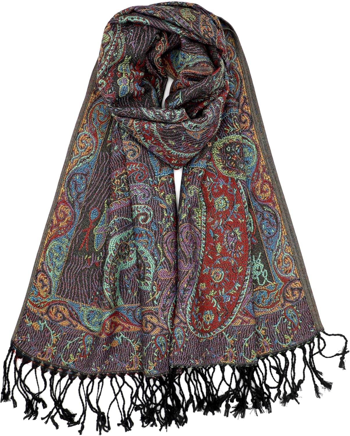 Reversible Paisley Pashmina Rave Scarf