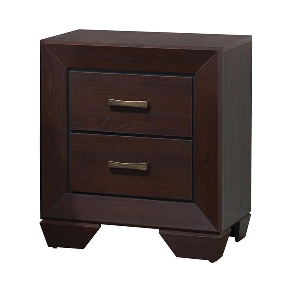 Bowery Hill 4 Piece King Panel Bedroom Set in Dark Cocoa