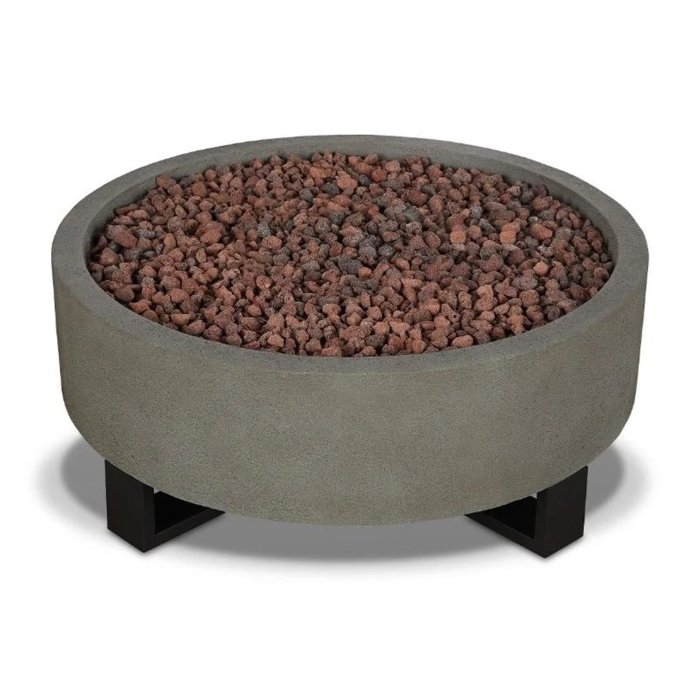 Real Flame Idledale Propane Fire Bowl for Outdoors in Glacier Gray