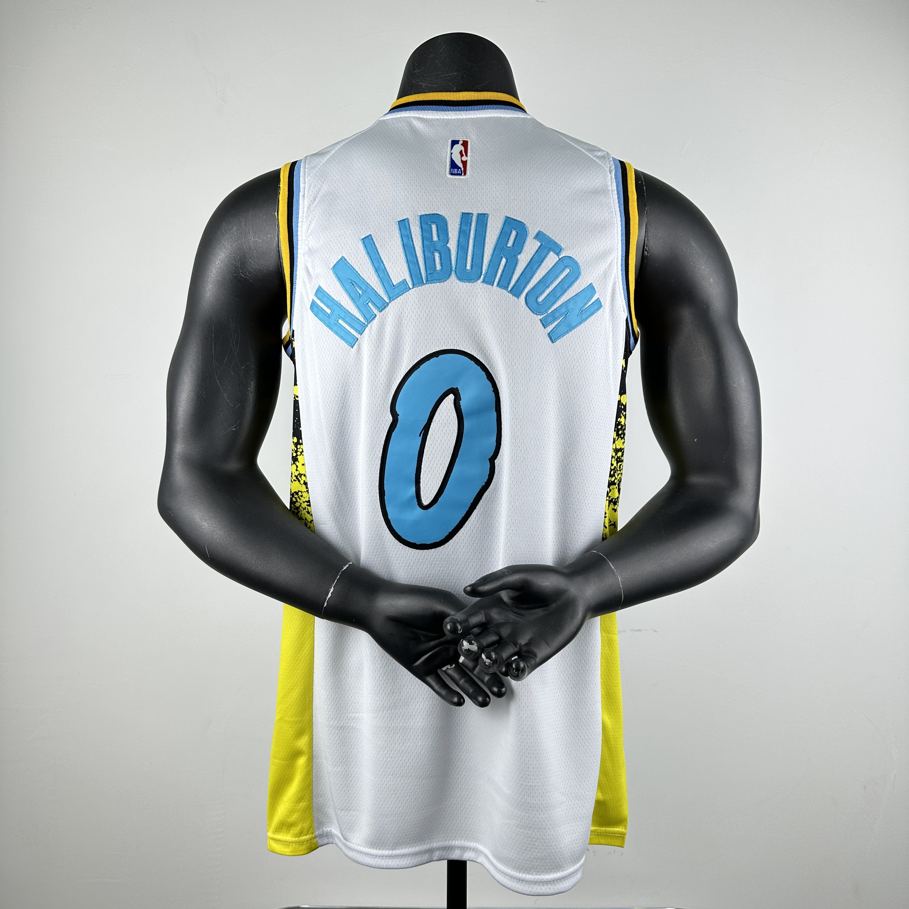 Embroidery 25th season Pacers City Edition No. 0 Haliburton