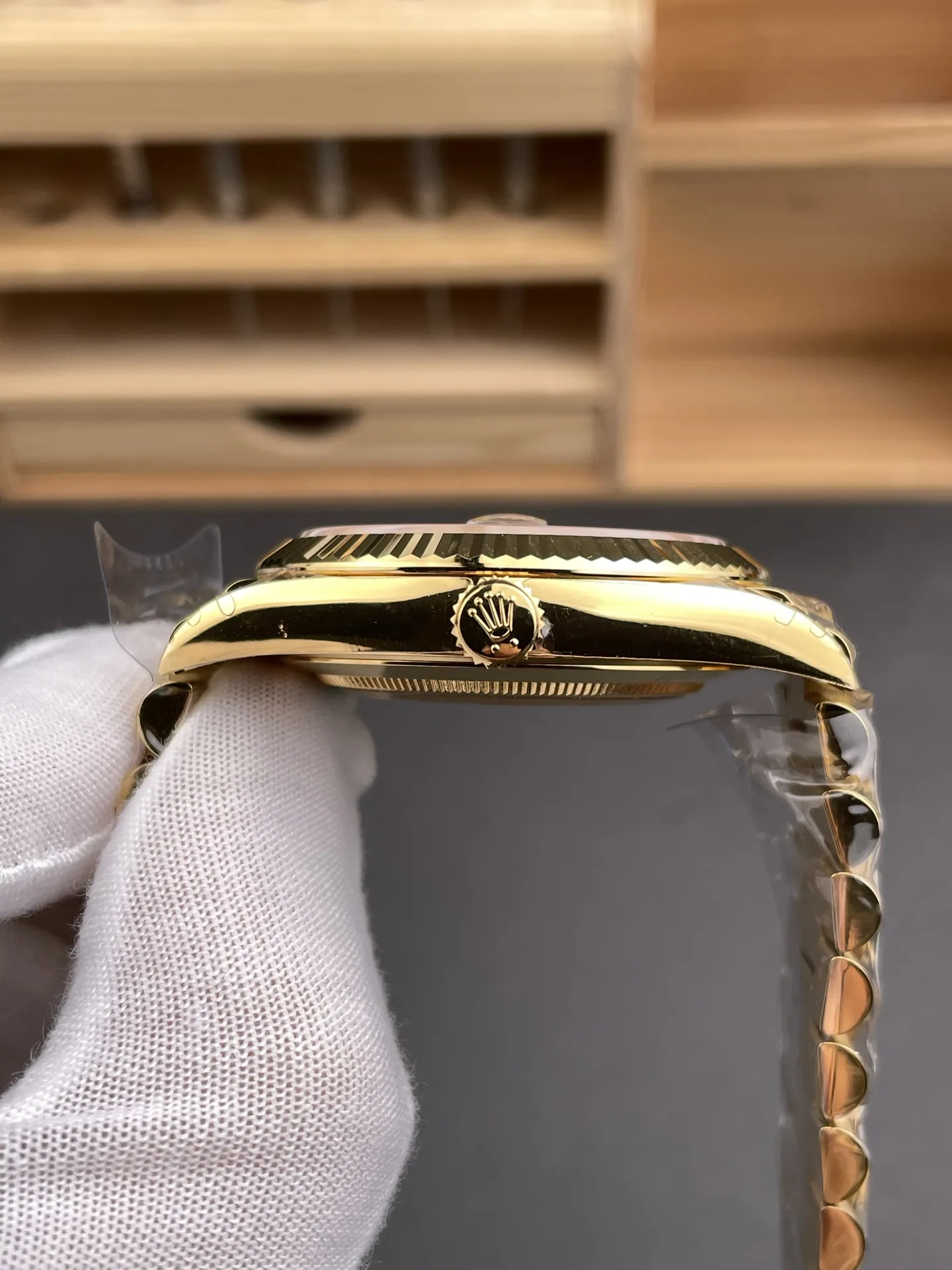 Rolex Day-Date Black Baguette Diamond 40mm