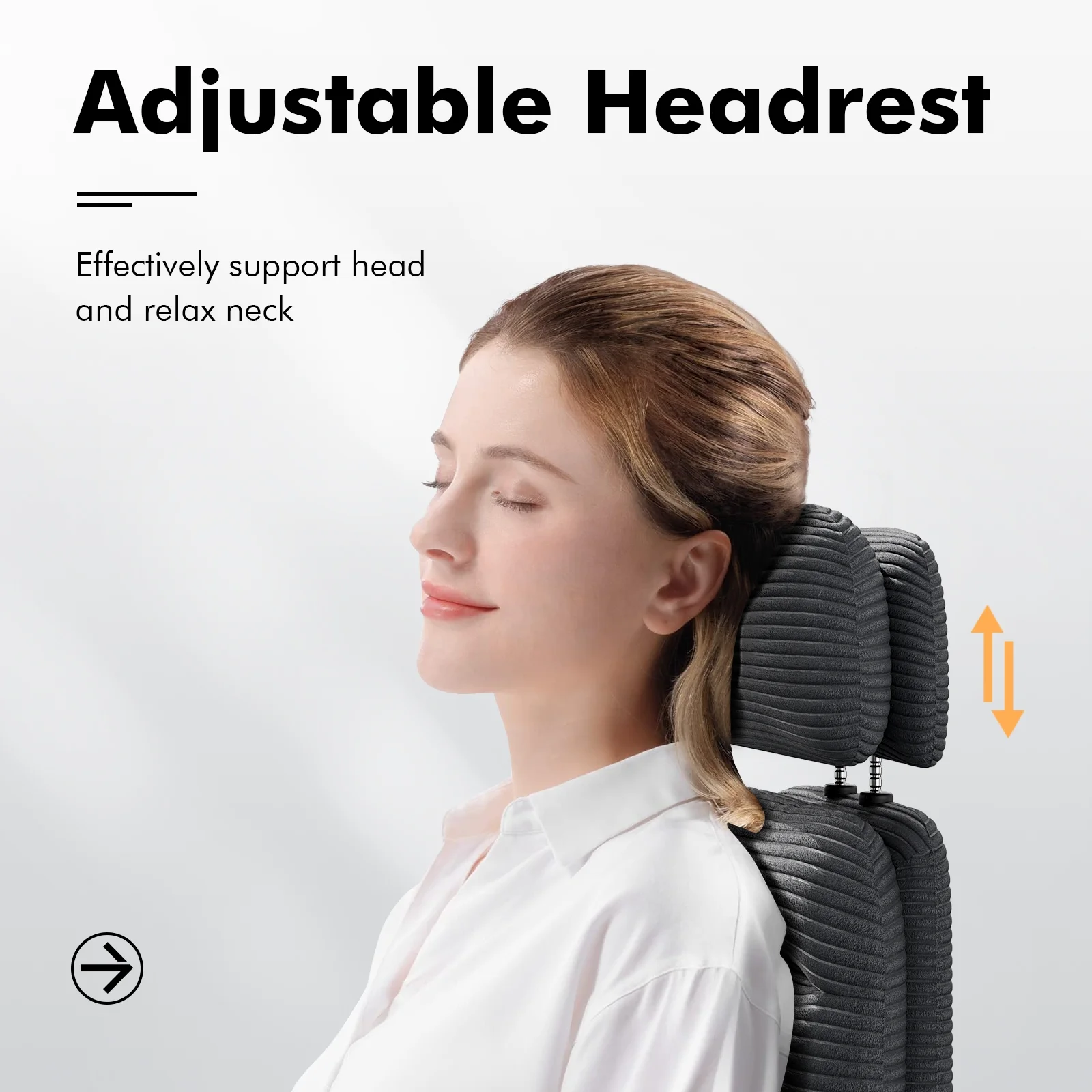 Ninecer Ergonomic Office Chair with Footrest, Big and Tall Computer Desk Chair for Adults, Adjustable Swivel Chair with Headrest Lumbar Support, Black