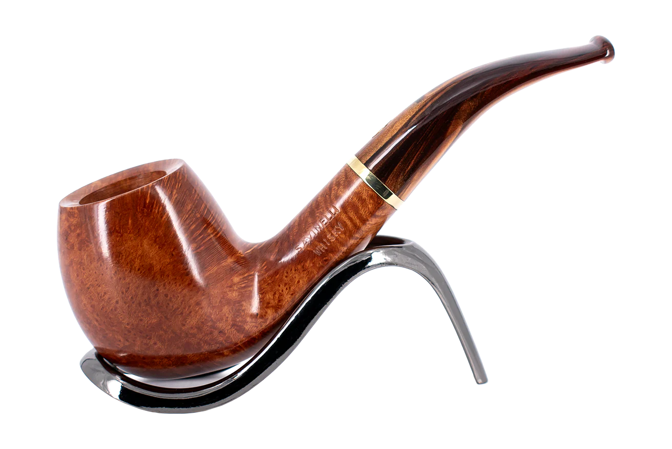Savinelli Whiskey Natural Smooth 677KS - 6mm Briar Pipe