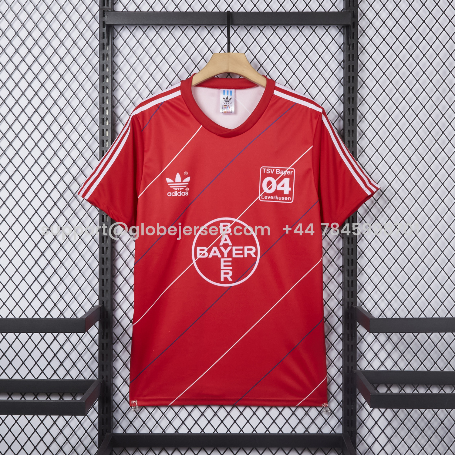 Retro Bayer 04 Leverkusen 1987-88 Home Red Jersey