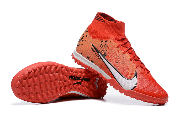 Assassin XV High Top Fully Knitted Waterproof MD Air Cushion Grass Stud Football Shoes