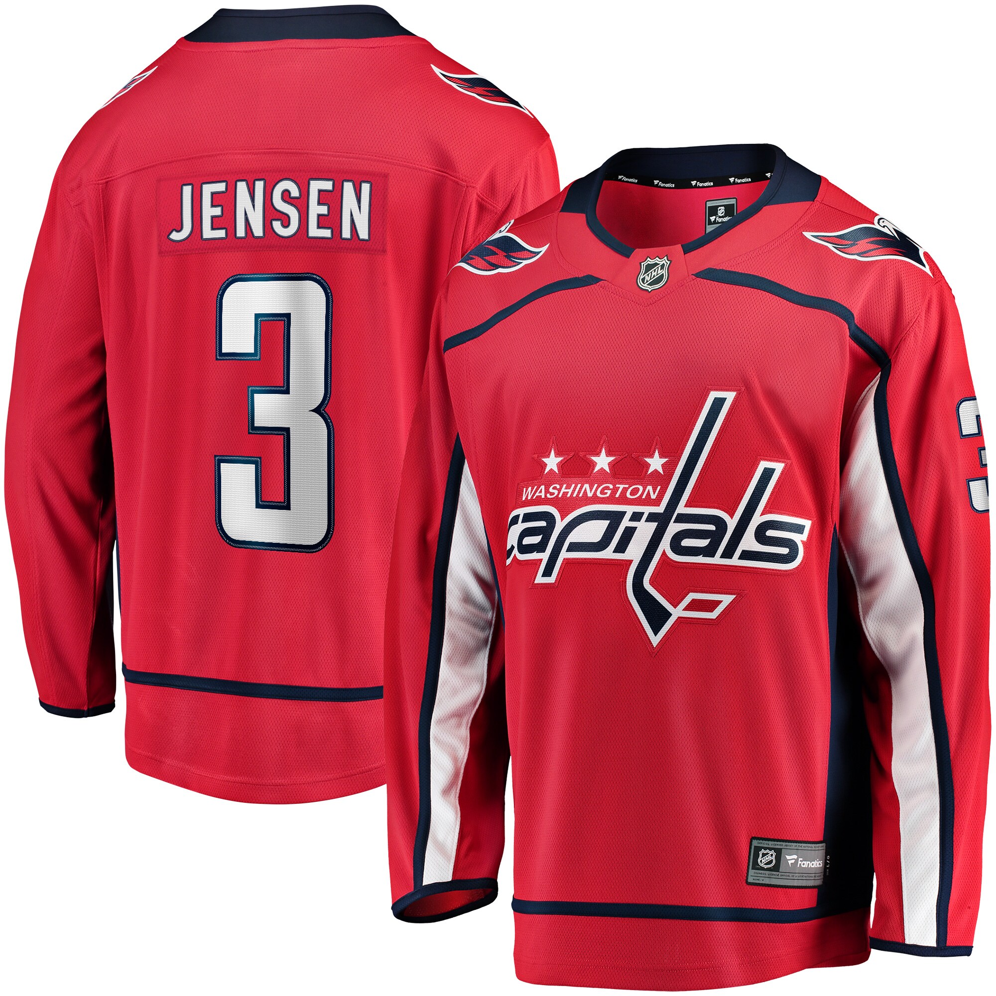 Nick Jensen Washington Capitals Fanatics Replica   Jersey – Red