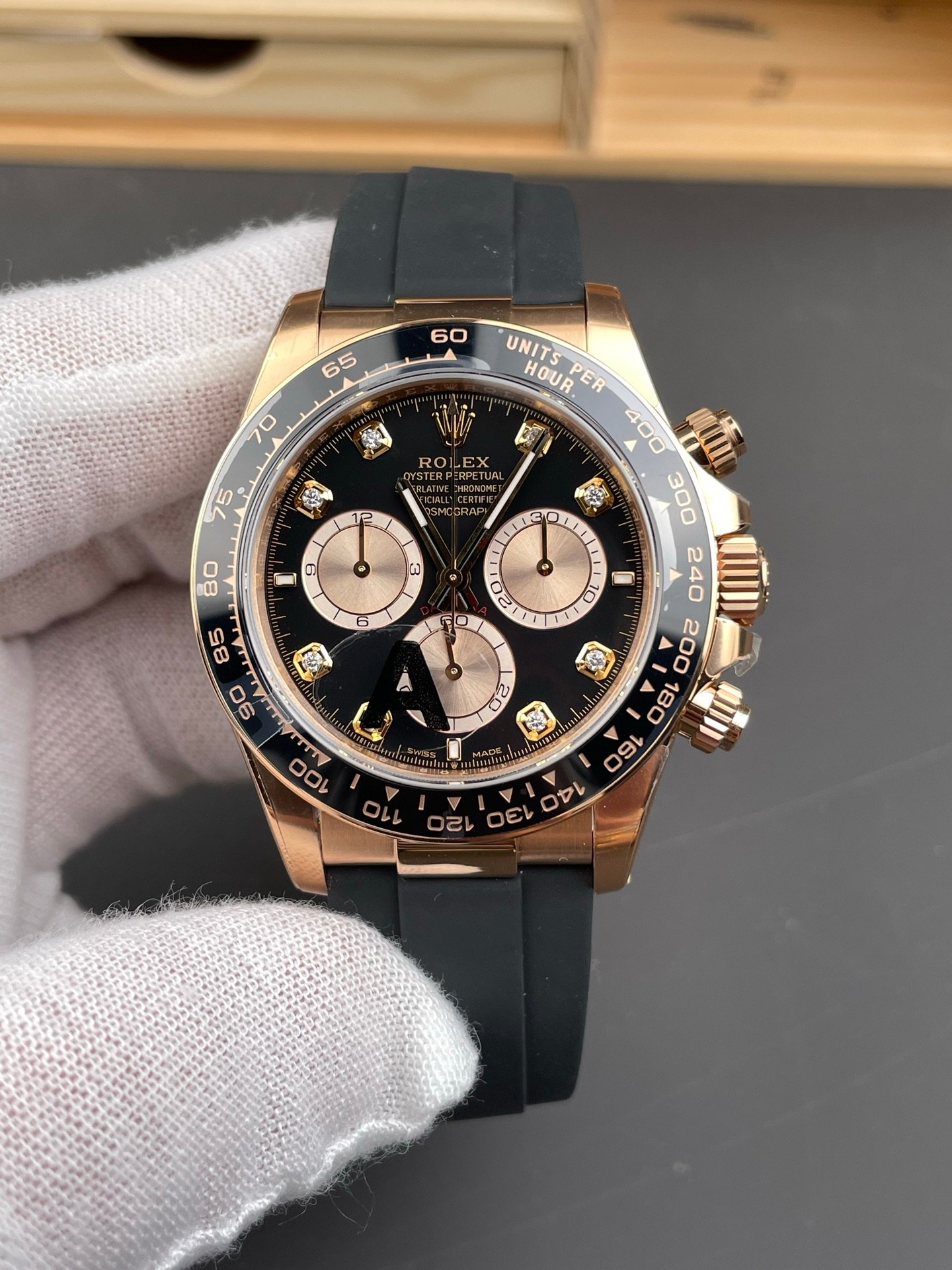 Rolex Daytona Black Gold Diamond