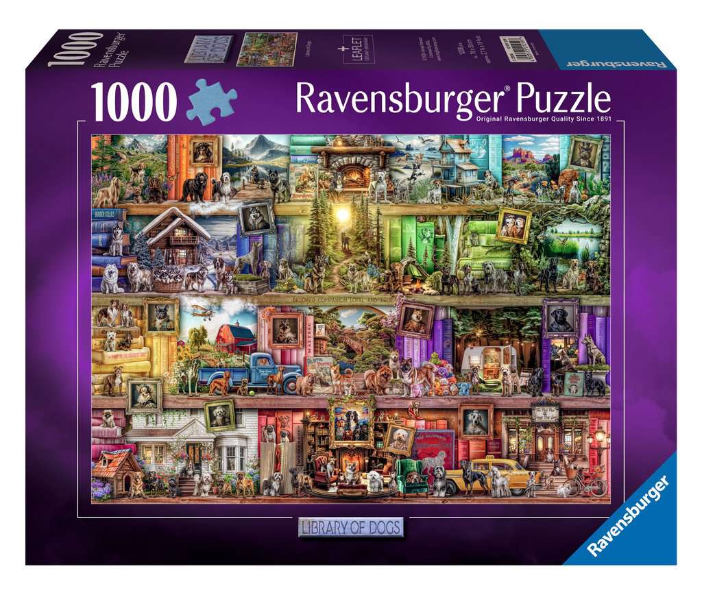 Library of Dogs – 1000 Piece Jigsaw Puzzle (Ravensburger)