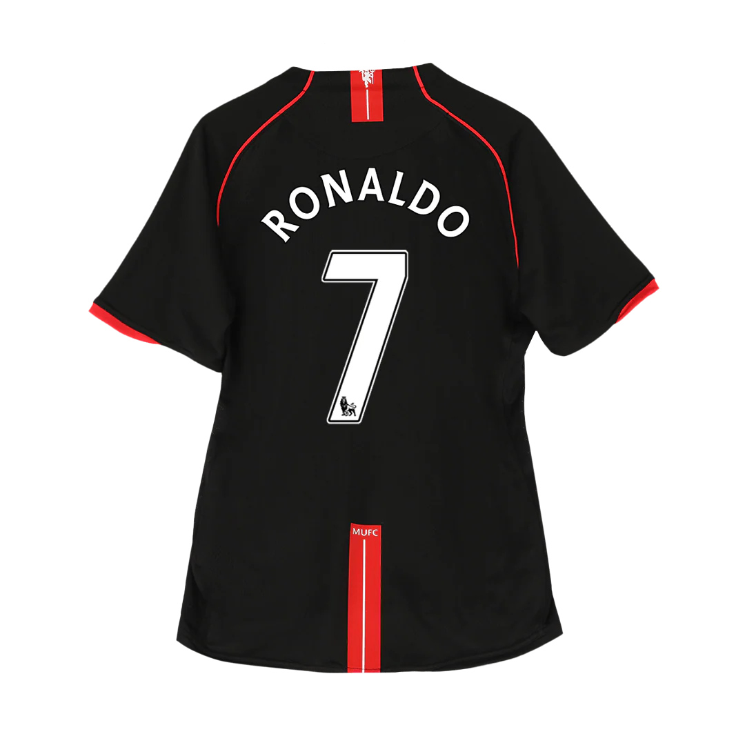 RONALDO #7 Manchester United 2007/08 Away Retro Soccer Jersey