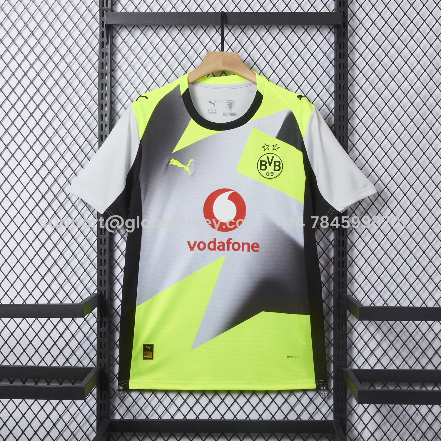 Dortmund 25-26 Away Silver Mist Jersey - Fans Version