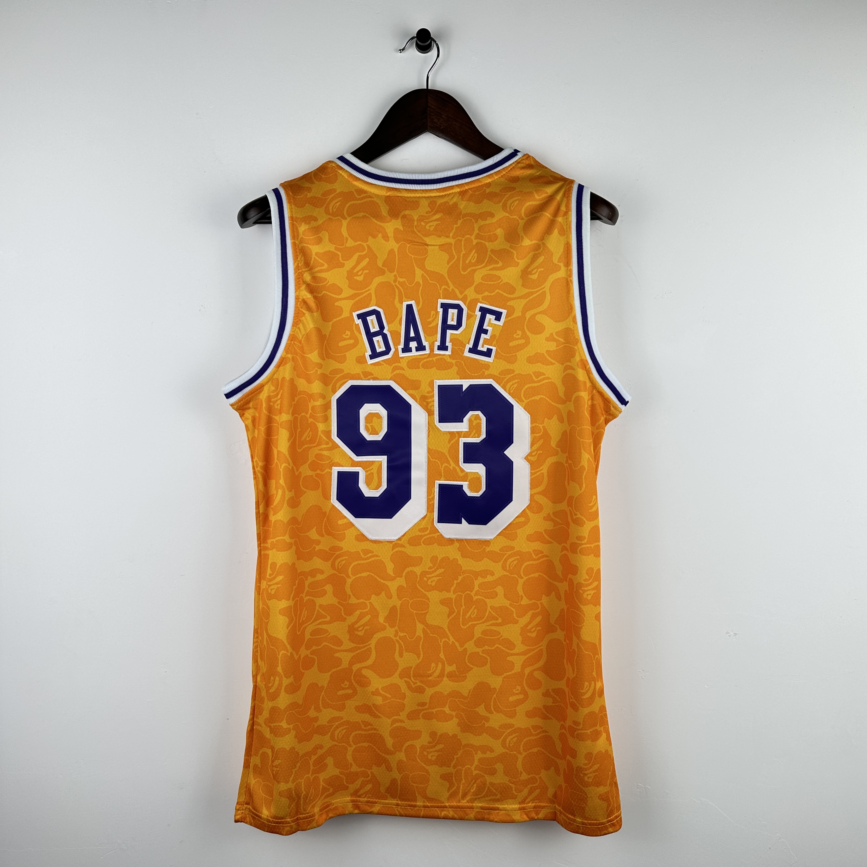 Embroidered BAPE & MN Retro Jersey Lakers Ape Head