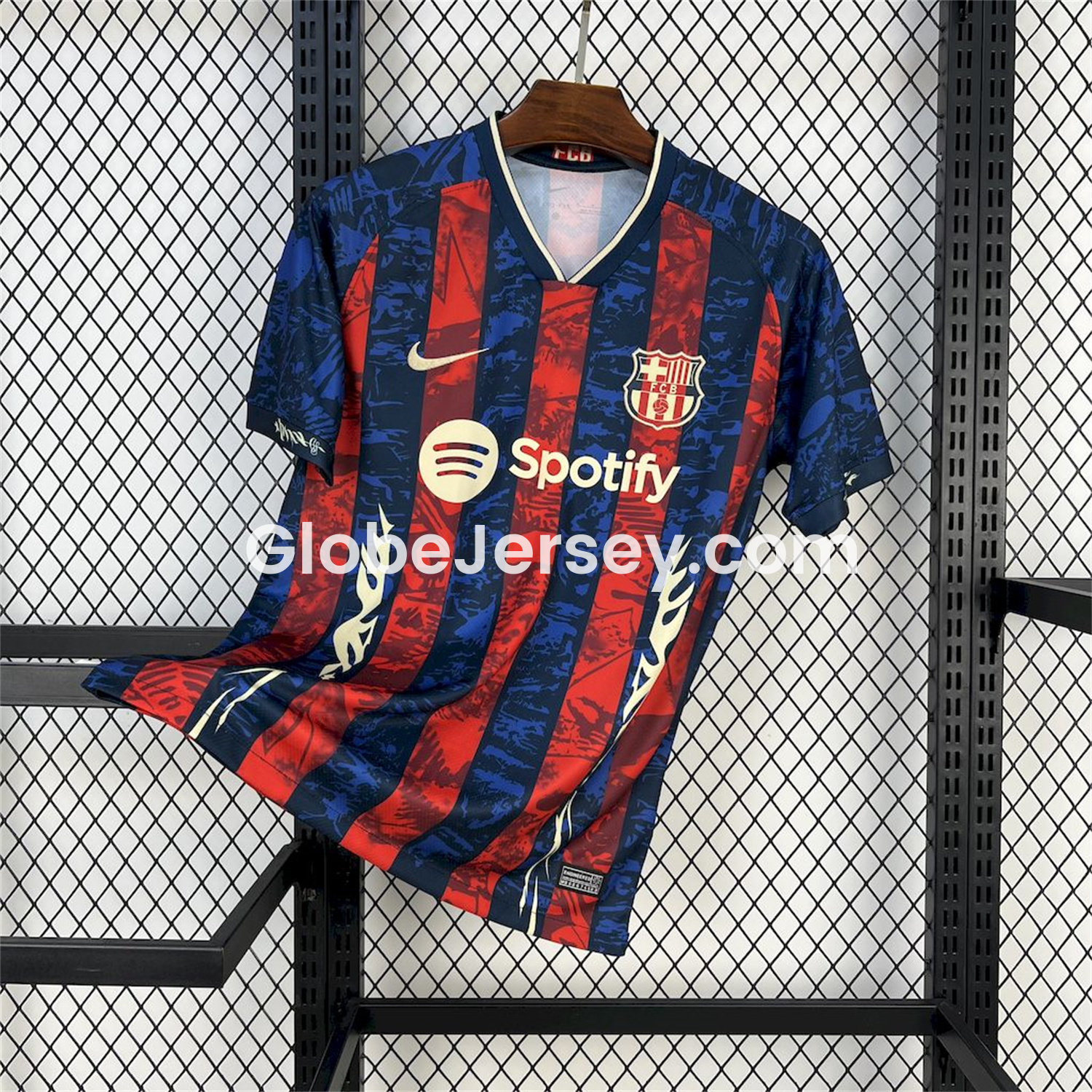 Barcelona 25-26 Red & Blue Random Graffiti Pattern Jersey - Fans Version