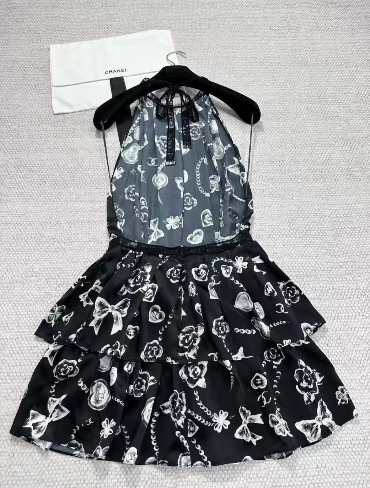 Floral halter neck dress