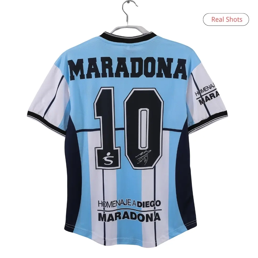 Maradona #10 Argentina 2001 Home Retro Football Jersey