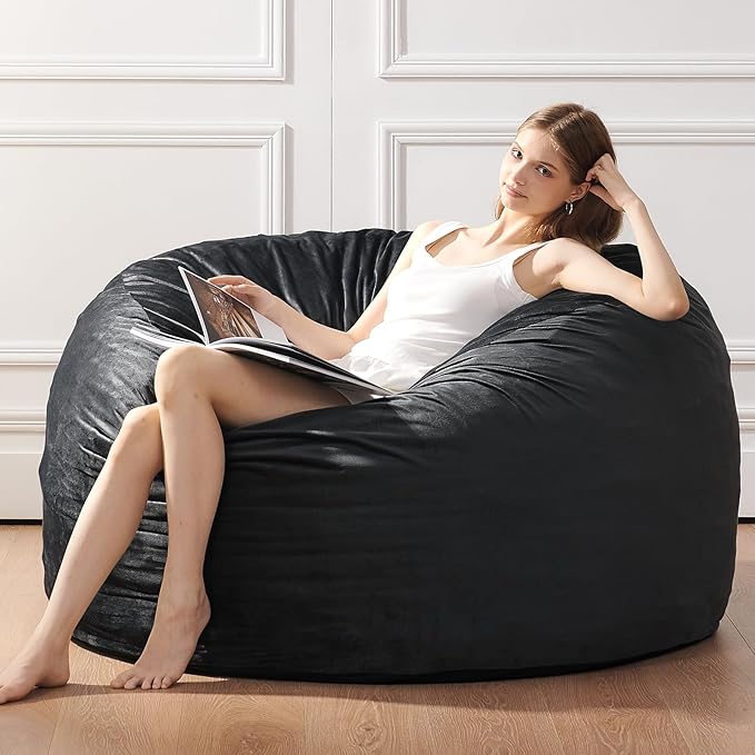 BUBBLEBEAN Bean Bag Chairs for Adults - Memory Foam Furniture BeanBag Chair