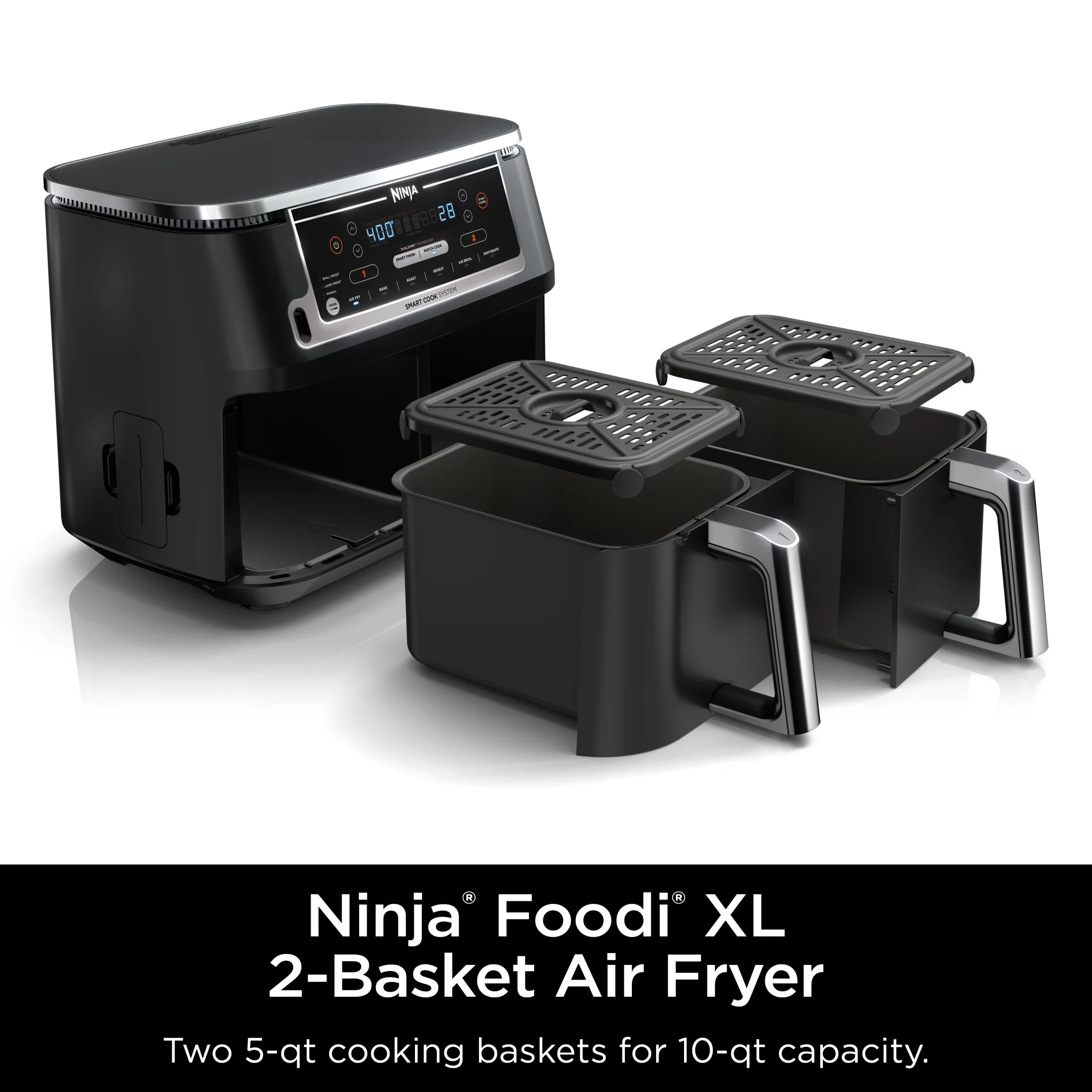 Ninja?? Foodi?? 6-in-1 Smart 10-qt. 2-Basket Air Fryer