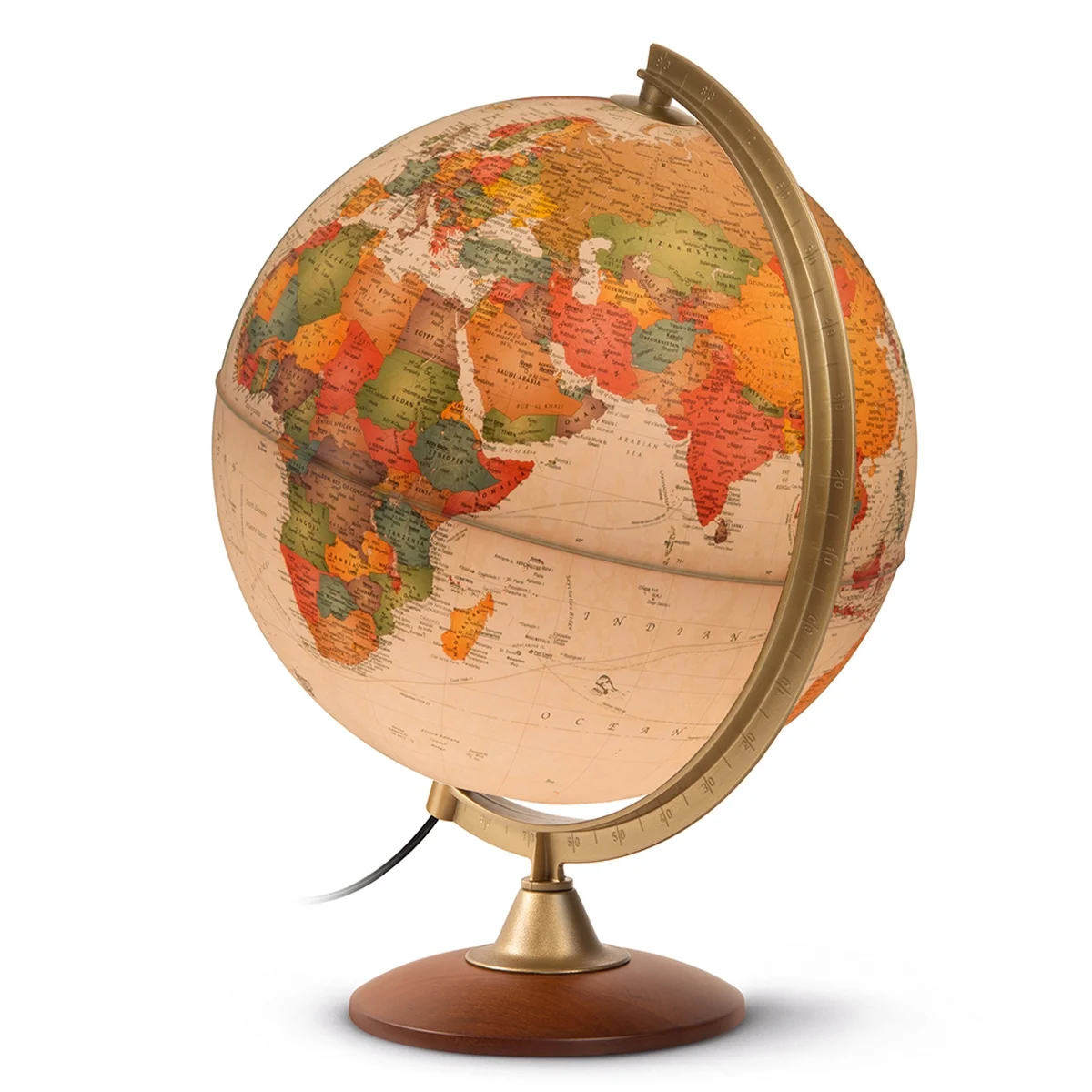 Waypoint Geographic Journey Globe 12-inch Diameter Illuminated Desk Globe