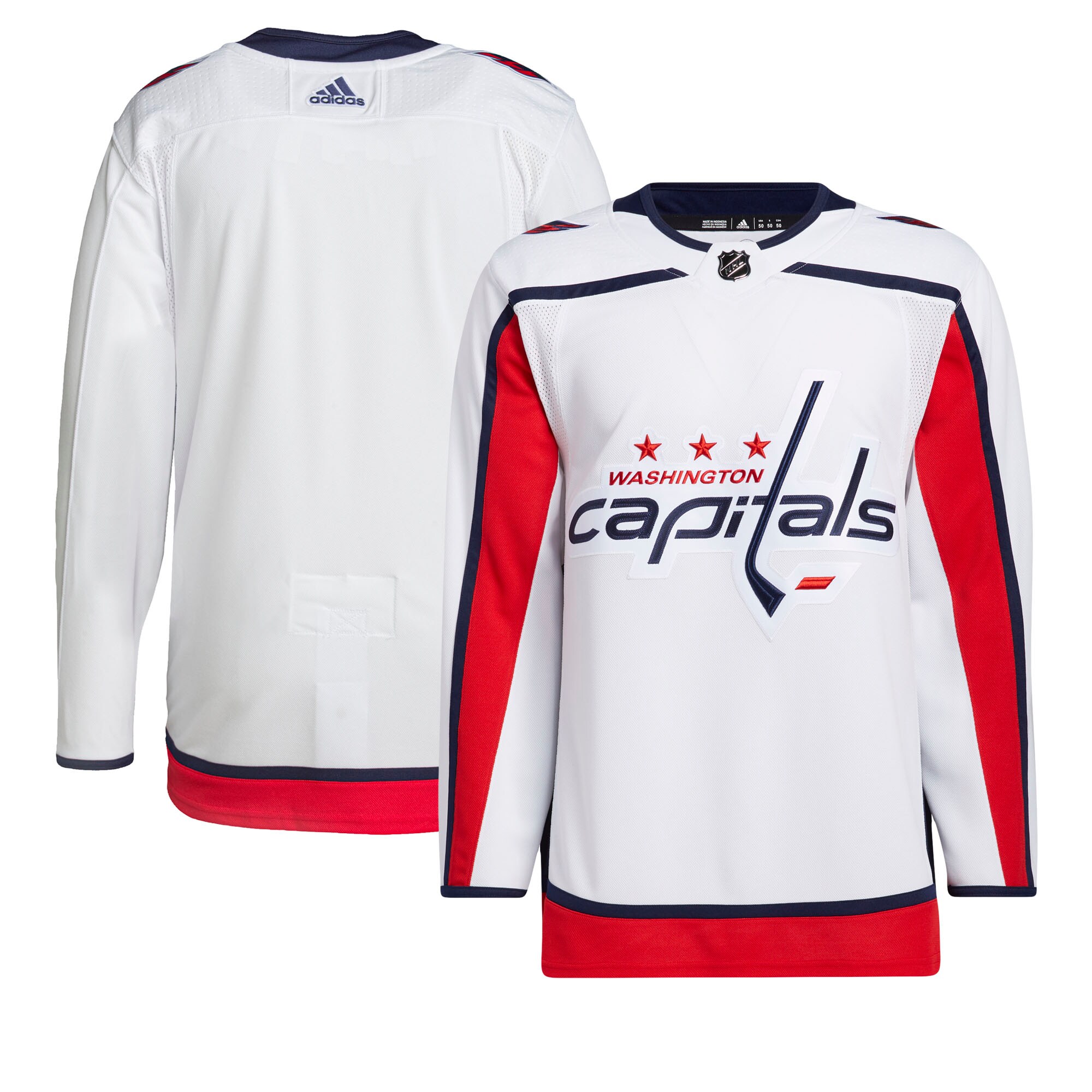 Washington Capitals  Men’s Away Primegreen  Jersey – White