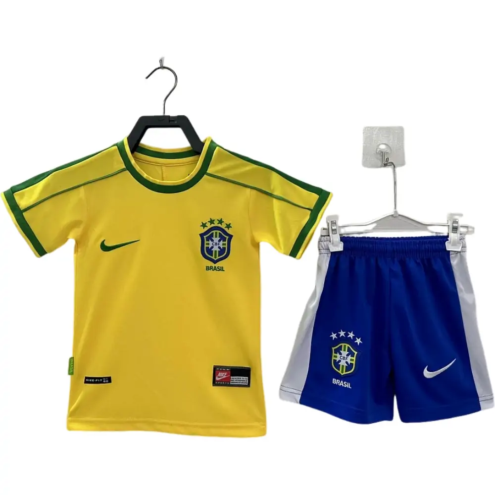 1998 Brazil Home Retro - Kids Kit