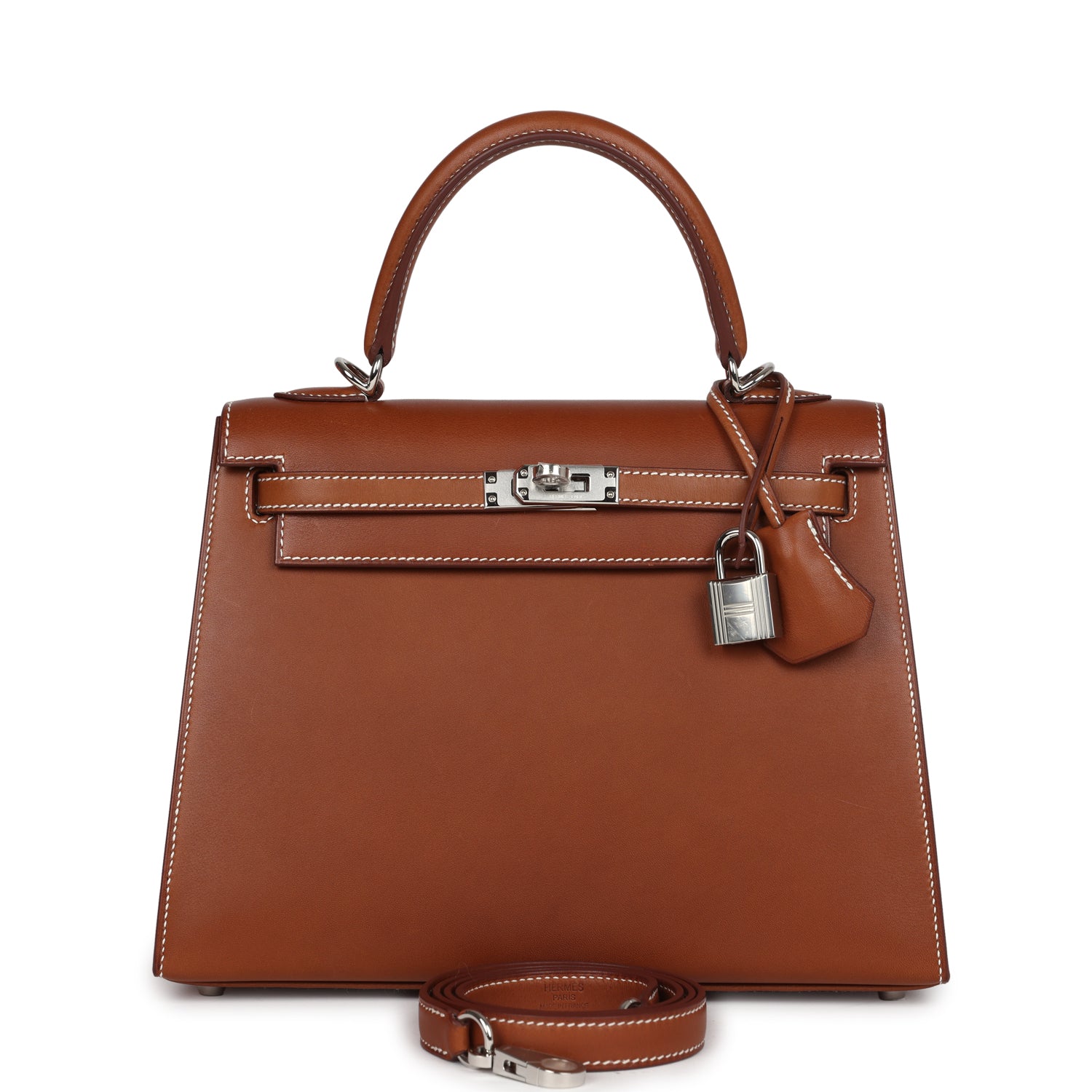 Kelly Sellier 25 Fauve Barenia Palladium Hardware