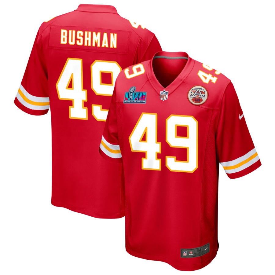 Matt Bushman Kansas City Chiefs Nike Super Bowl LVII Game Jersey - Red