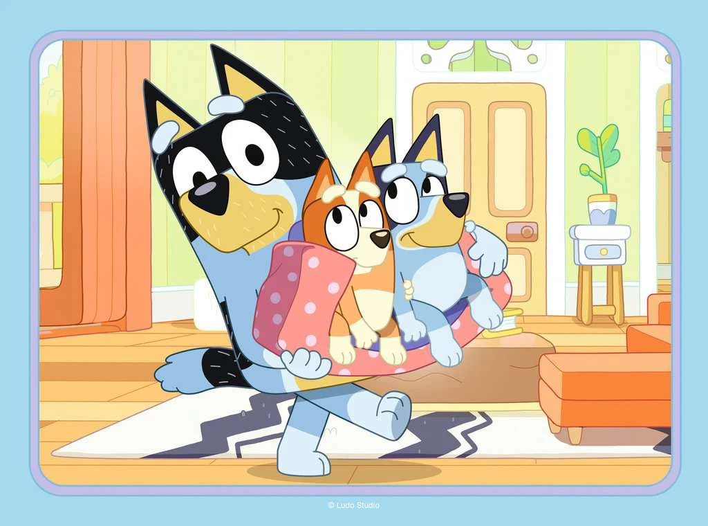 Bluey 4 in a Box - 12, 16, 20 & 24 Piece Jigsaw Puzzle (Ravensburger)