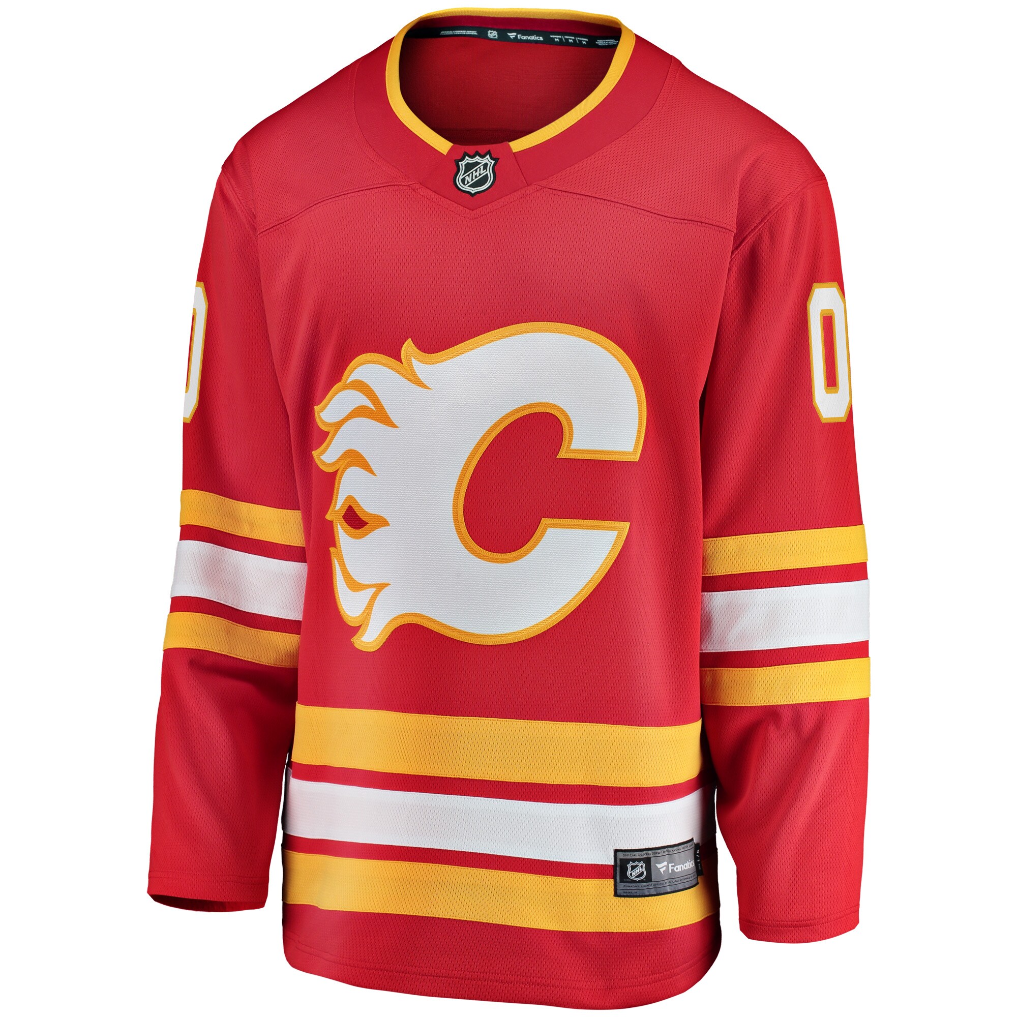 Calgary Flames Fanatics Home Breakaway Custom Jersey – Red