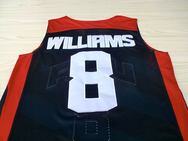 2012 American Dream Team No. 8 Deron Williams Blue Embroidered Jersey