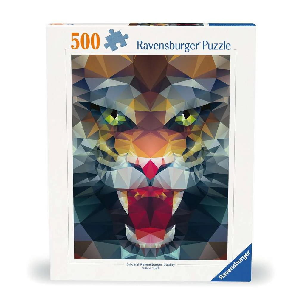 Polygon Lion - 500 piece Jigsaw Puzzle (Ravensburger)