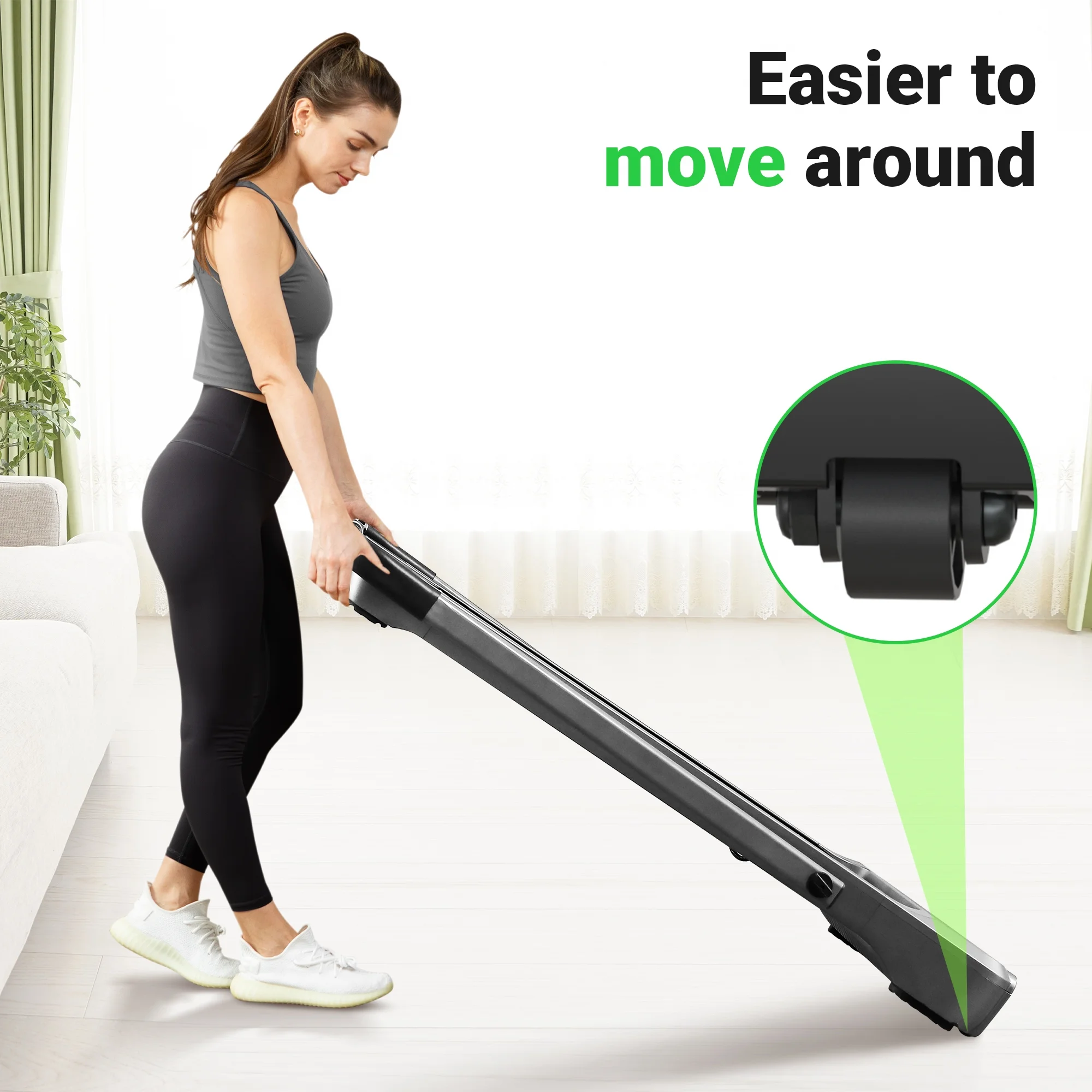 Foldable Treadmill, Dprodo 2-in-1 Walking Pad 3.0HP Under Desk Treadmill, Widened 18.1 inche Running Belt,Speeds 0.5-8Mph Exercise Treadmill 350 lbs Capacity with App Connection, Remote