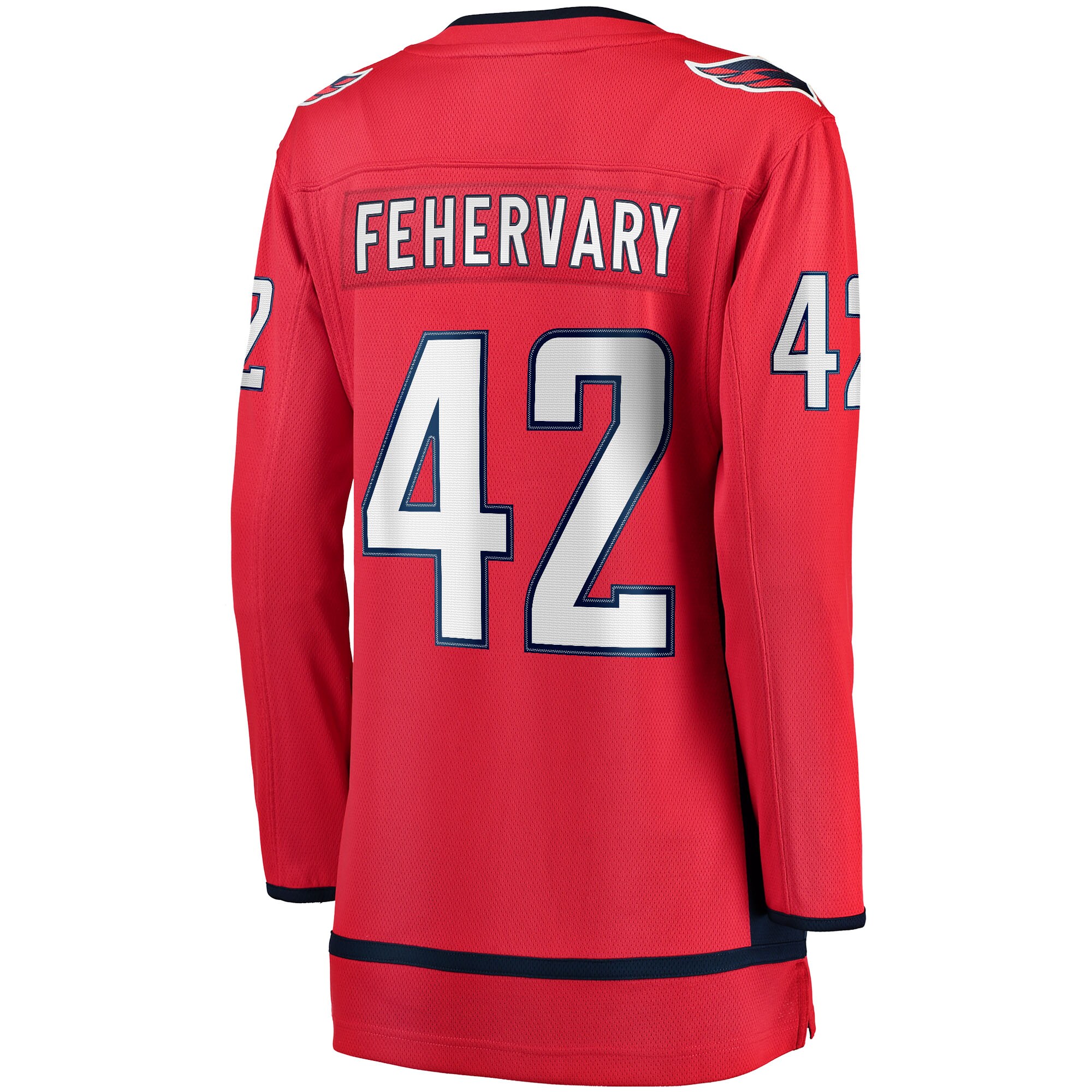 Martin Fehervary Washington Capitals Fanatics Women’s Home Breakaway   Jersey – Red