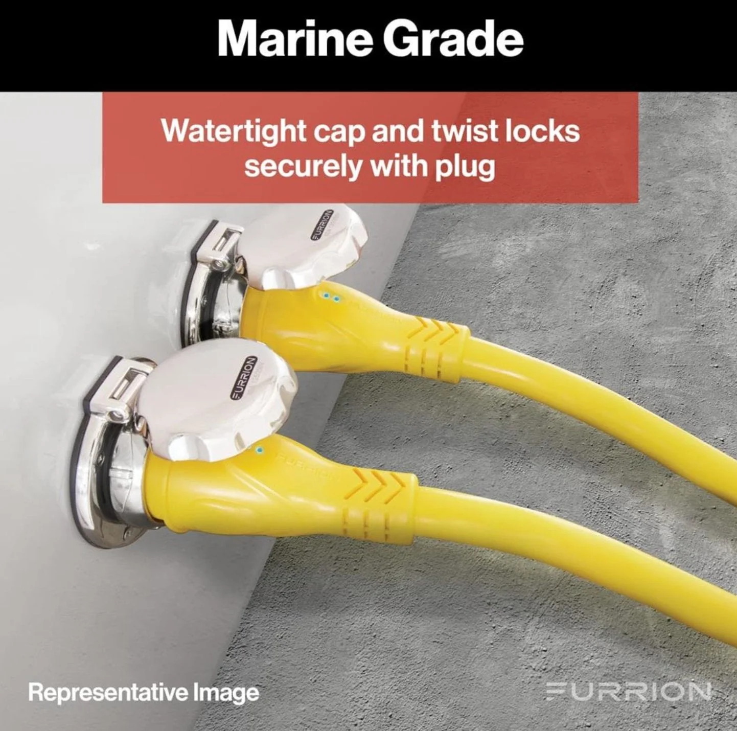 Furrion F12SB-AM 12V Weatherproof Marine Receptacle
