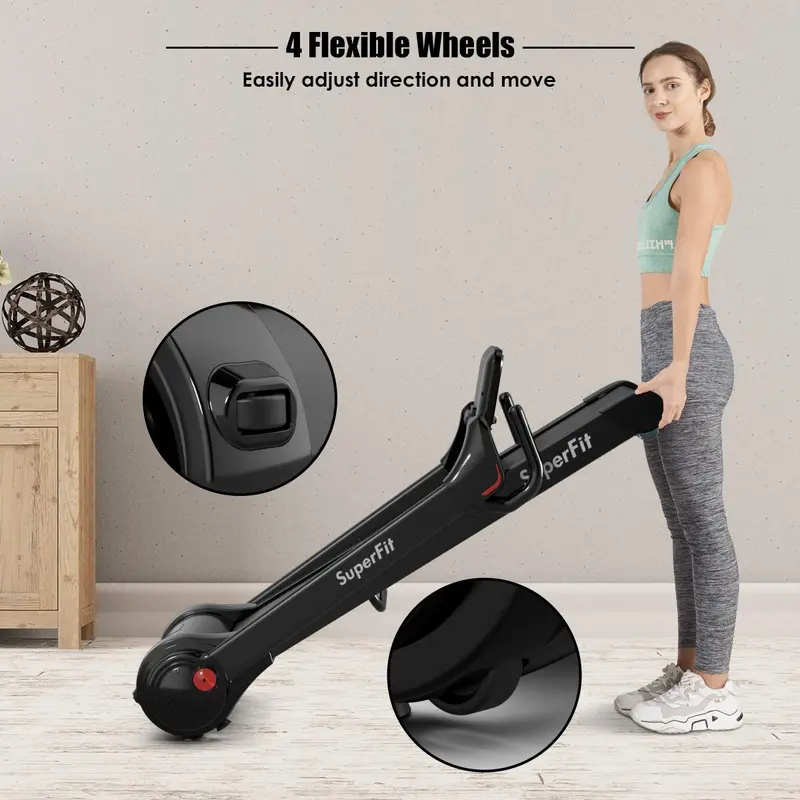 2.25HP Installation-Free Folding Treadmill with 8-Level Shock Absorption