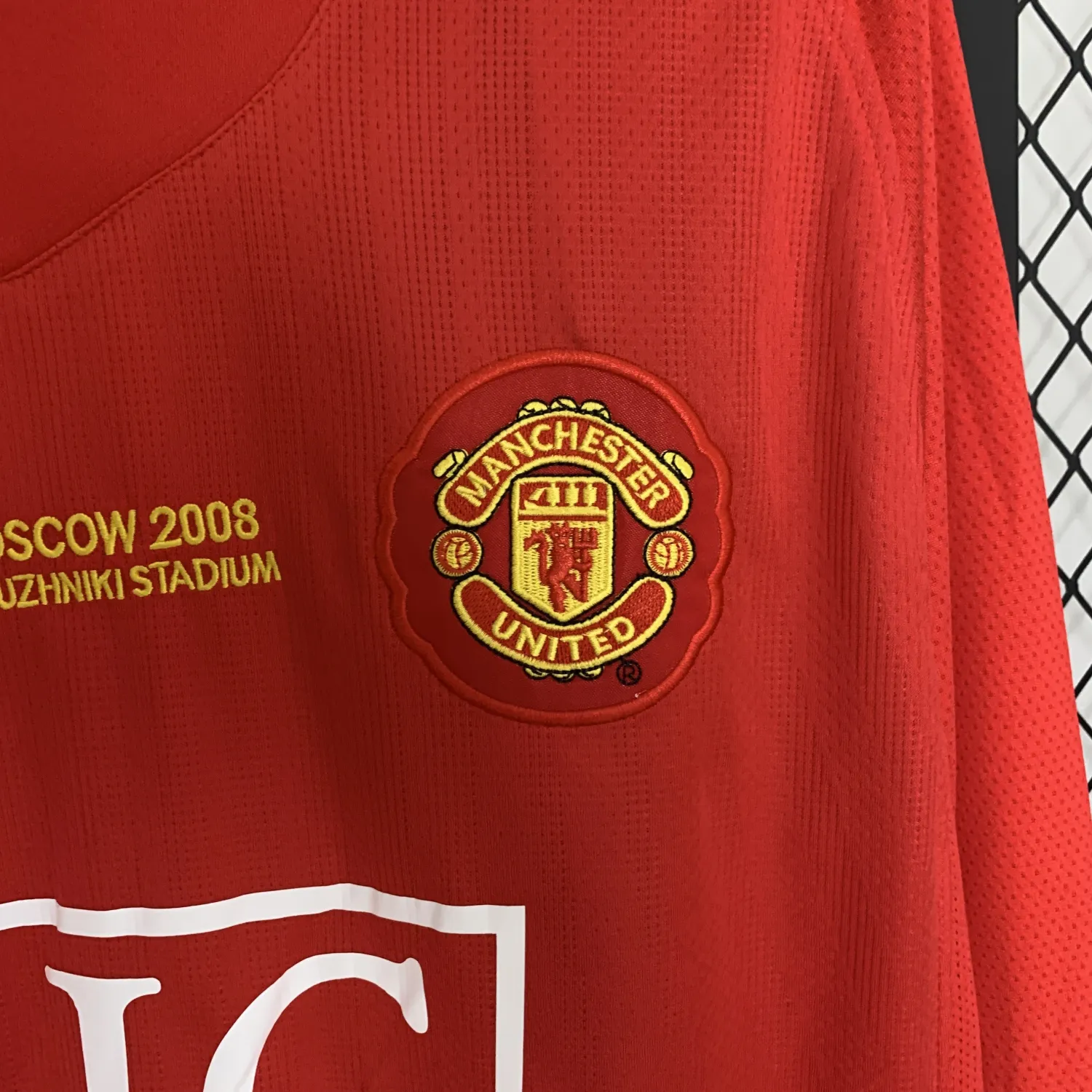 2007/08 Retro Long Sleeve Manchester United Home Jersey Champions League Edition-Fans