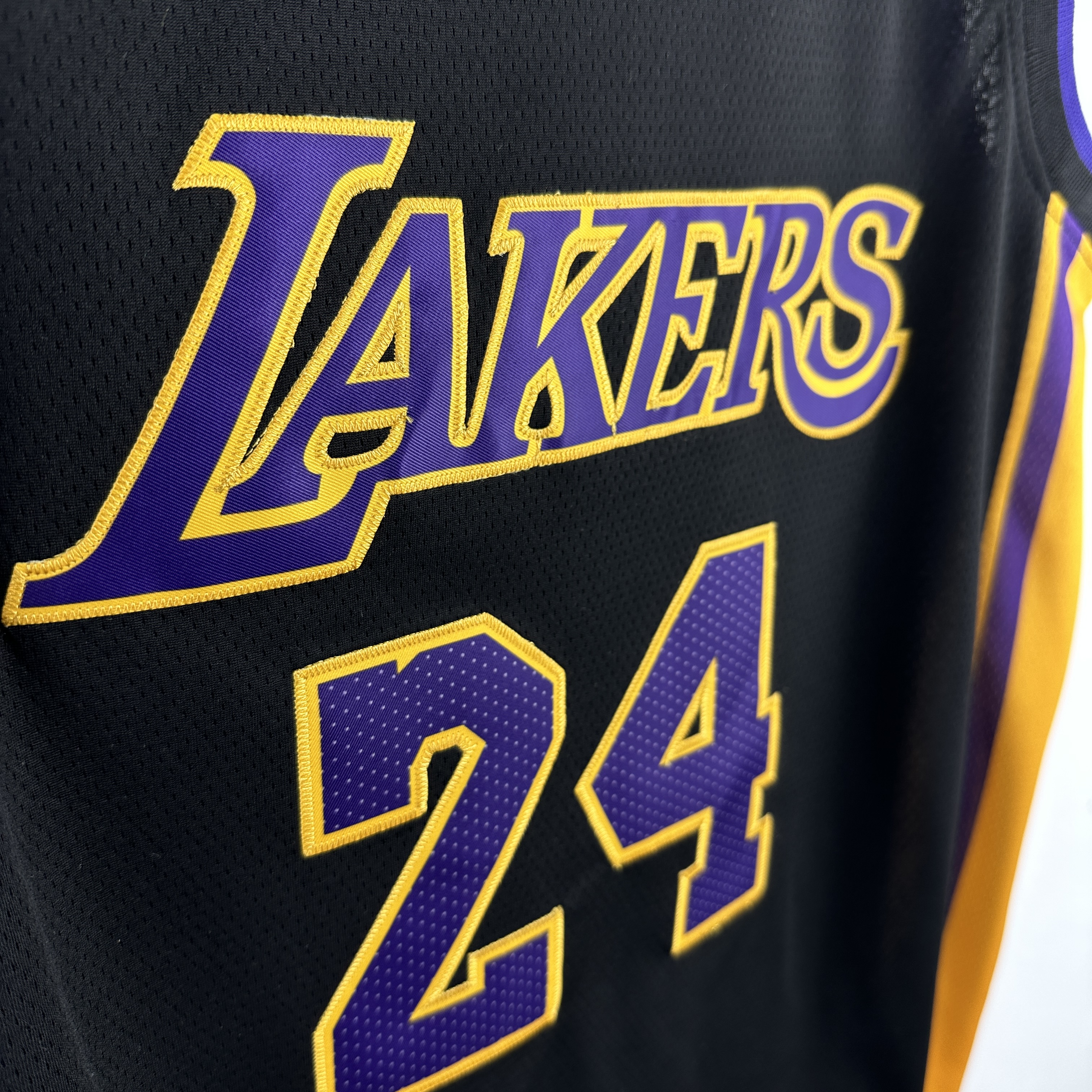 Embroidered Lakers Retired Black No. 24 Kobe
