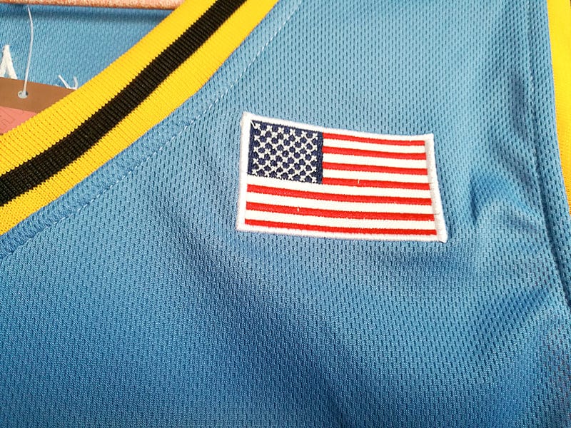 Kevin Garnett No. 34 Farragut High School Blue Embroidered Jersey