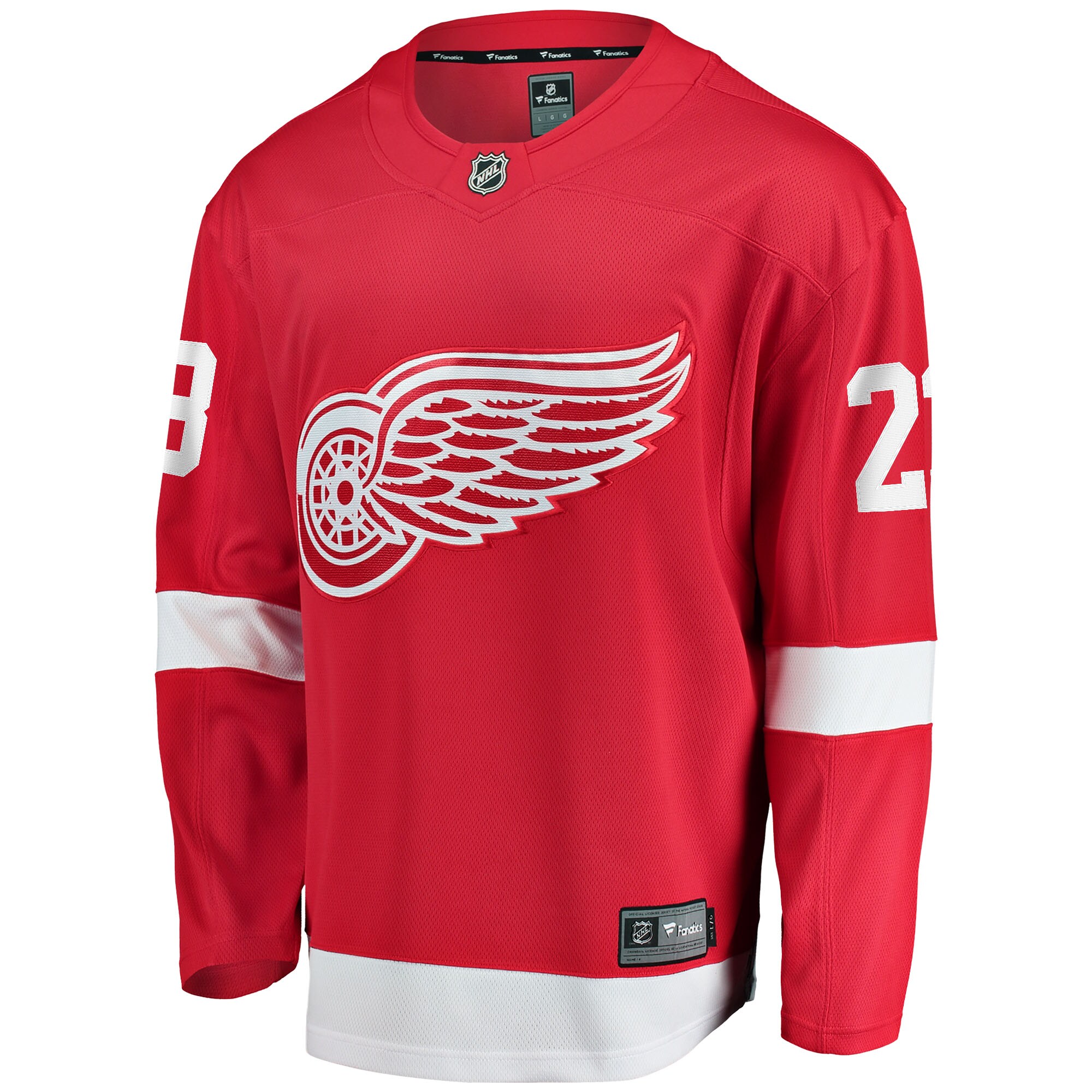 Lucas Raymond Detroit Red Wings Fanatics Home Breakaway   Jersey – Red