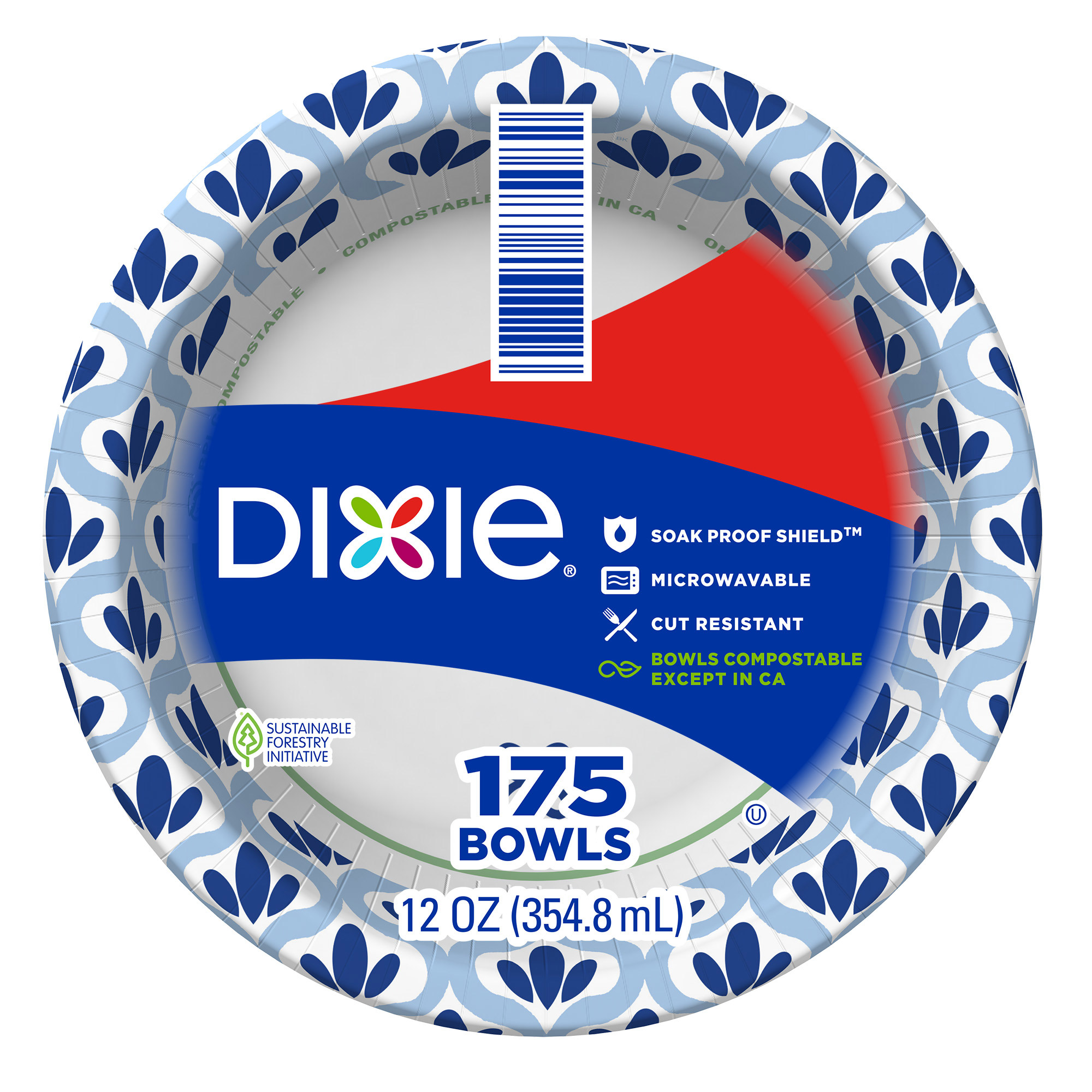 Dixie 12 oz Paper Bowl, 175-count